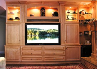image of a classic style entertainment center